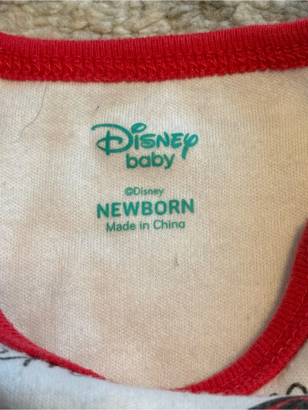 Disney Baby Minnie Mouse Bodysuit Set Newborn 0-3M 2 Pack Yellow Red Outfit